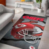 Kansas City Chiefs Area Rug NFL Area Rug Living Room Area Rug Indoor Indoor Rug Rectangle Carpet kansas city chiefs rugs living room rug floor rug regtangle carpet home decor ver 1007