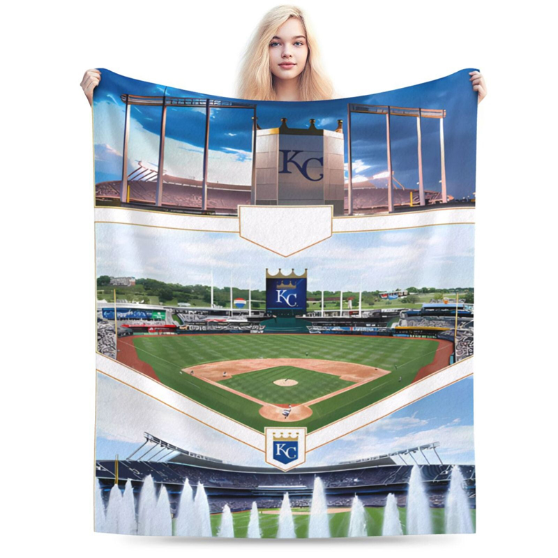 Kansas City Royals Blankets Sherpa Blanket Throw Blanket