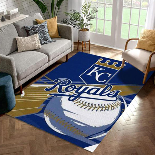 Kansas City Royals Area Rug MLB Area Rug Living Room Rug Indoor Rugs Rectangle Carpet