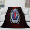 LA Clippers Blankets Sherpa Blanket Throw Blanket la clippers blankets sherpa blanket throw blanket v5