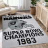 Las Vegas Raiders Area Rug NFL Area Rug Bedroom Area Rug Indoor Rug Rectangle Carpet las vegas raiders rug oakland raiders rugs living room rug floor rug regtangle carpet home decor ver 1035