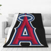 Los Angeles Angels Blanket FLeece Blanket Throw Blanket los angeles angels blanket fleece blanket throw blanket v39