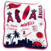 Los Angeles Angels Blankets Sherpa Blanket Throw Blanket los angeles angels blankets sherpa blanket throw blanket v24
