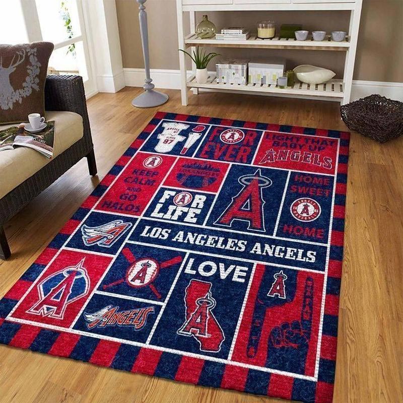 Los Angeles Angels Rug MLB Area Rug Living Room Rug Indoor Rug Rectangle Carpet