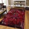 Los Angeles Angels Area Rug MLB Area Rug Bathroom Rug Indoor Rug Rectangle Carpet los angeles angels rug living room carpet regtangle carpet floor decor home decor ver 156