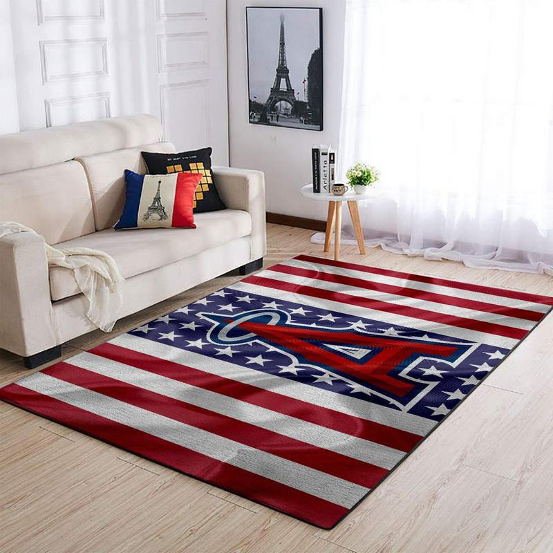 Los Angeles Angels Area Rug MLB Area Rug Kitchen Rug Indoor Rugs Rectangle Carpet