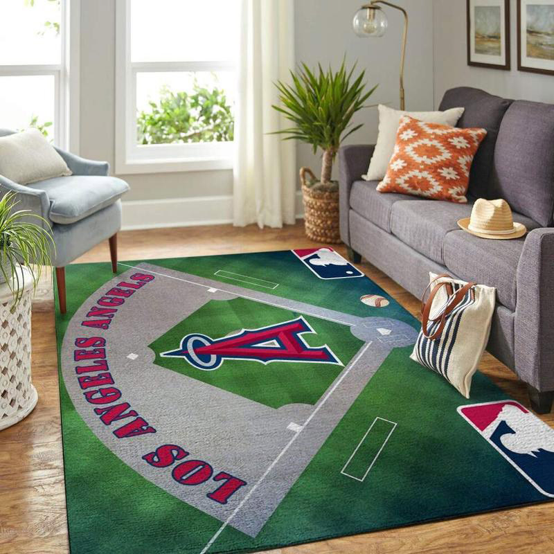Los Angeles Angels Area Rug MLB Area Rug Bathroom Rug Indoor Indoor Rugs Rectangle Carpet