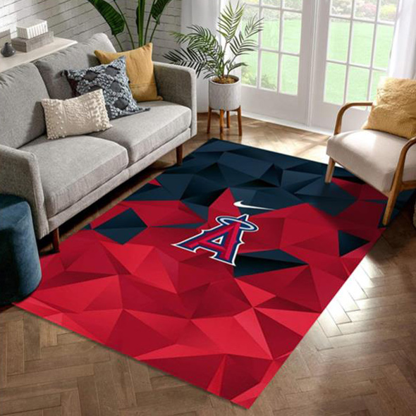 Los Angeles Angels Rug MLB Area Rug Bedroom Rug Indoor Indoor Rugs Rectangle Carpet