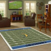 Los Angeles Chargers Rug NFL Area Rug Dining Room Rug Indoor Rug Rectangle Carpet los angeles chargers area rug living room rug floor rug regtangle carpet home decor ver 1092