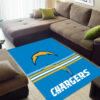 Los Angeles Chargers Rug NFL Area Rug Dining Room Rugs Indoor Rugs Rectangle Carpet los angeles chargers area rugs living room rug floor rug regtangle carpet home decor ver 1108
