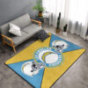 Los Angeles Chargers Area Rug NFL Area Rug Living Room Area Rug Indoor Rug Rectangle Carpet los angeles chargers area rugs living room rug floor rug regtangle carpet home decor ver 1113