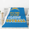 Los Angeles Chargers Blanket FLeece Blanket Throw Blanket los angeles chargers blanket fleece blanket throw blanket v27