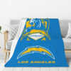 Los Angeles Chargers Blankets Sherpa Blanket Throw Blanket los angeles chargers blankets sherpa blanket throw blanket v57
