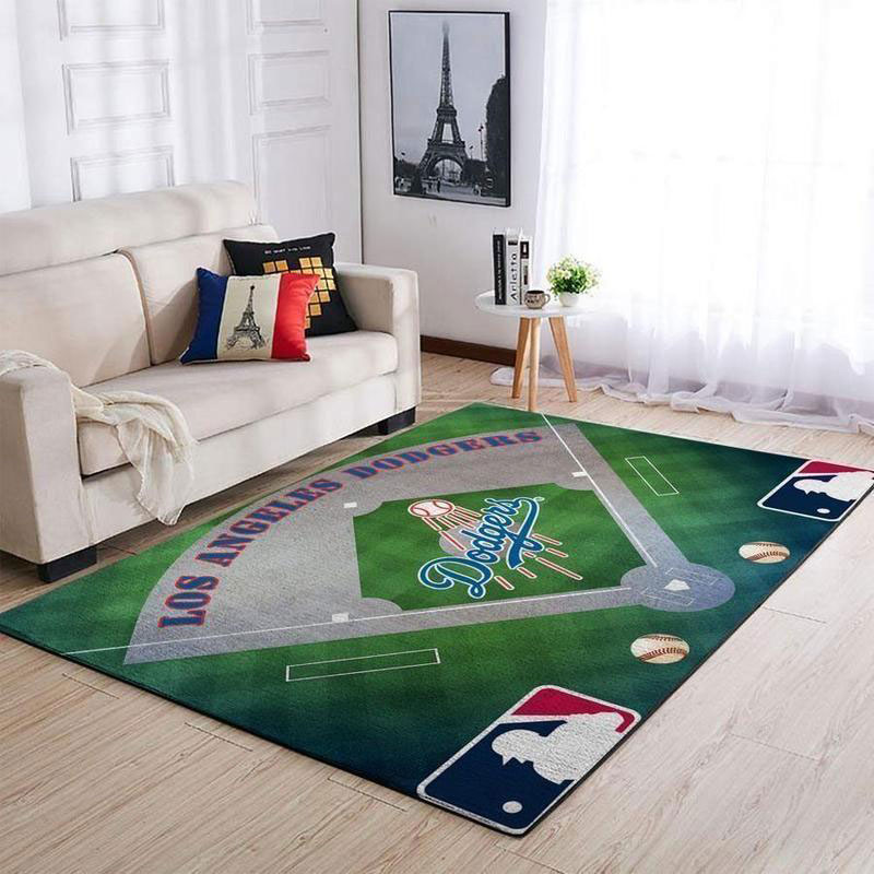 Los Angeles Dodgers Rug MLB Area Rug Kitchen Rug Indoor Rugs Rectangle Carpet