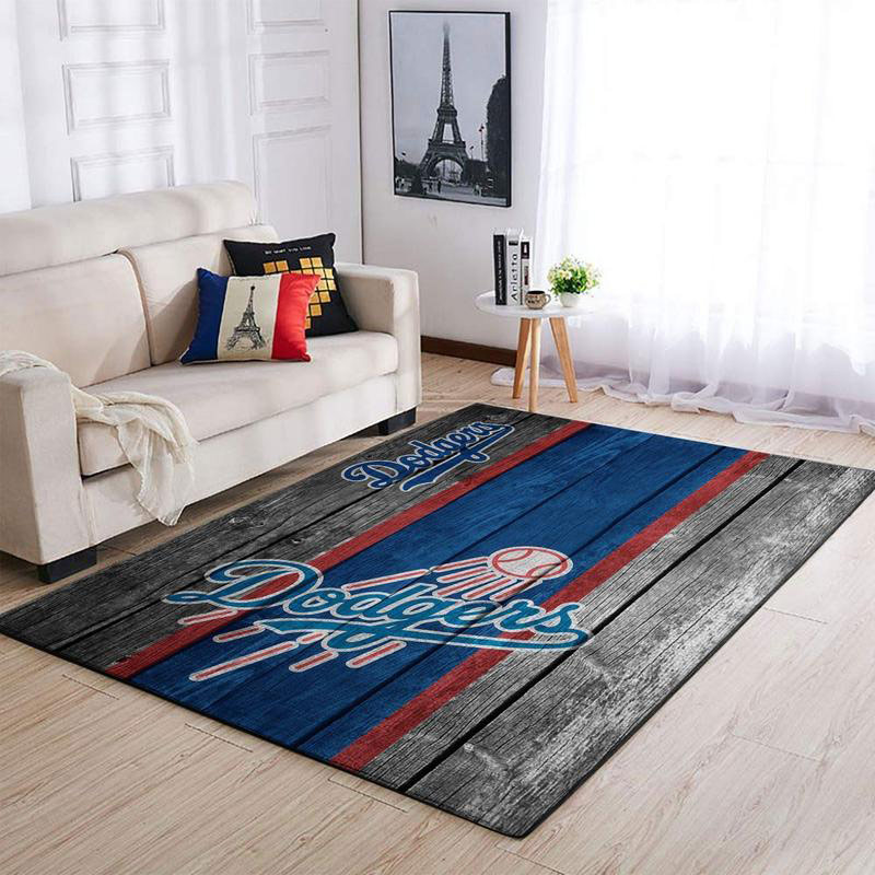 Los Angeles Dodgers Rug MLB Area Rug Kitchen Rug Indoor Indoor Rug Rectangle Carpet