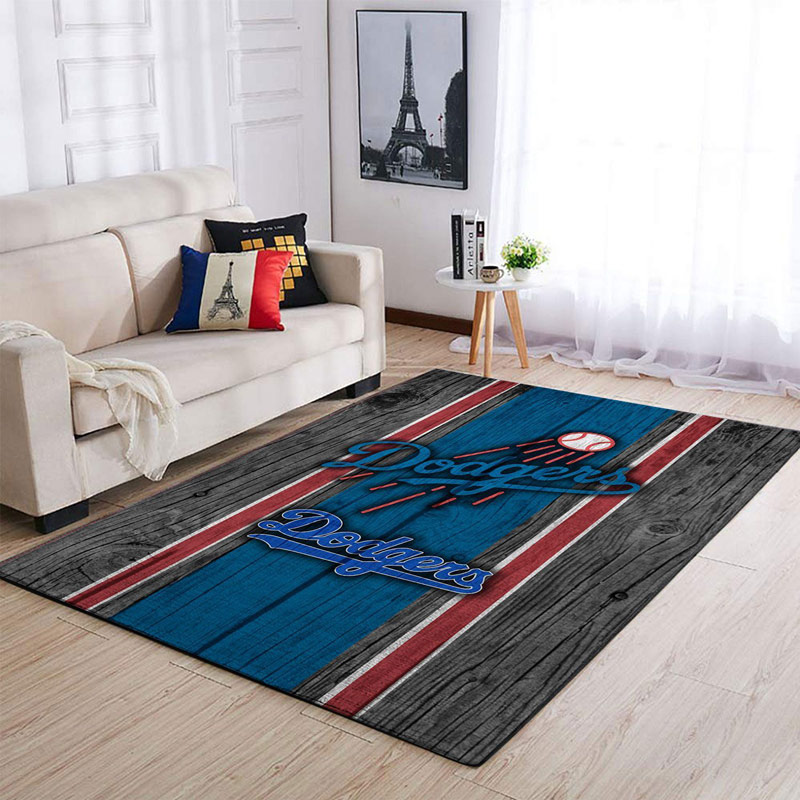 Los Angeles Dodgers Area Rug MLB Area Rug Bedroom Area Rug Indoor Indoor Rug Rectangle Carpet