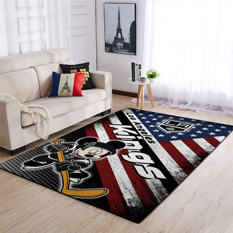 Los Angeles Kings Area Rug NHL Area Rug Bathroom Rugs Indoor Rug Rectangle Carpet