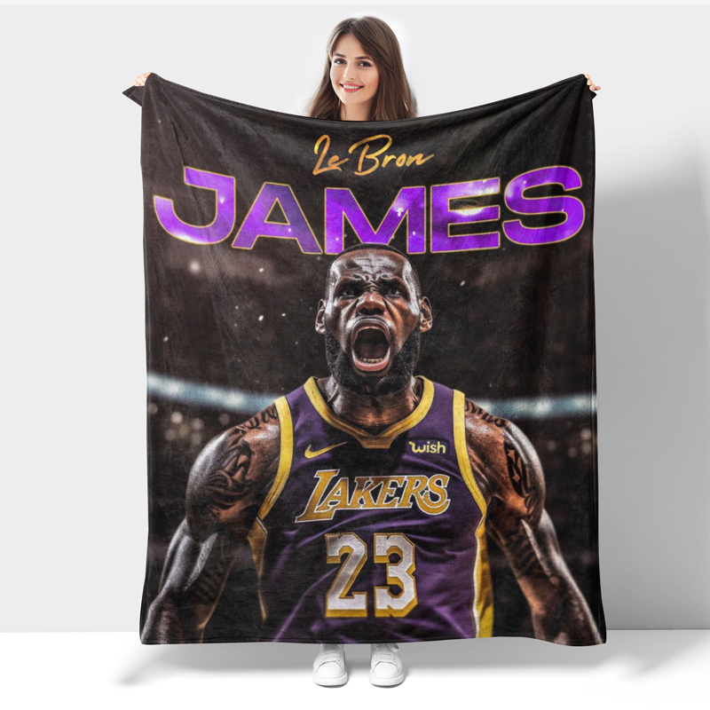 Los Angeles Lakers Blanket FLeece Blanket Throw Blanket