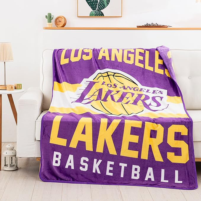 Los Angeles Lakers Blanket FLeece Blanket Throw Blanket