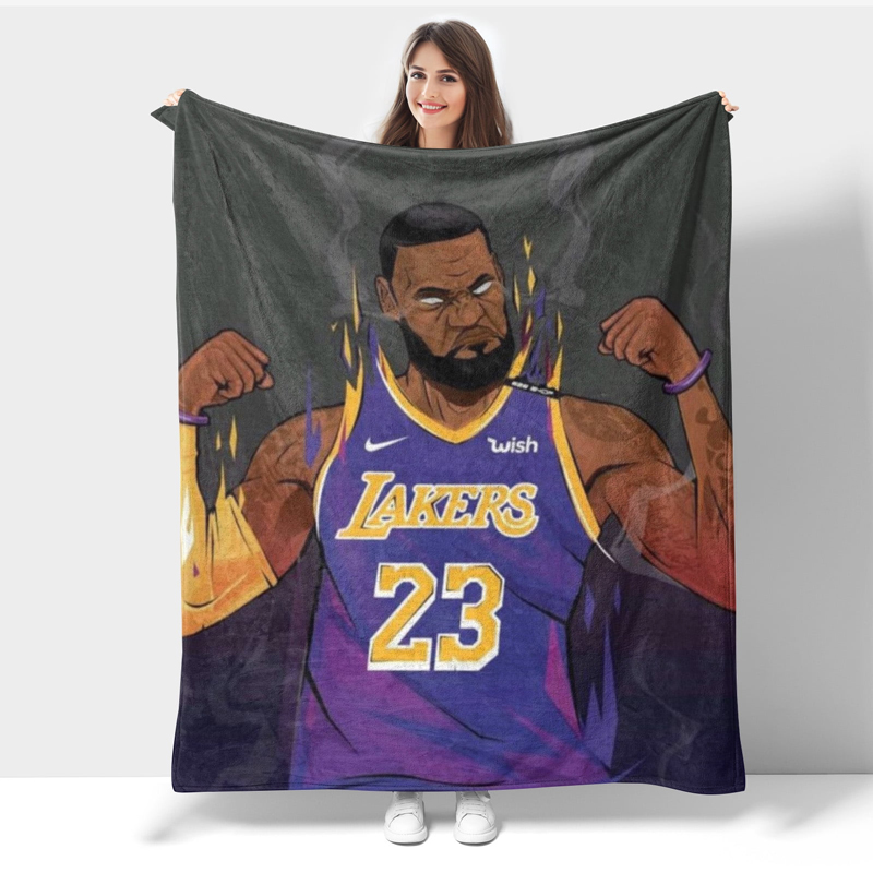 Los Angeles Lakers Blanket FLeece Blanket Throw Blanket