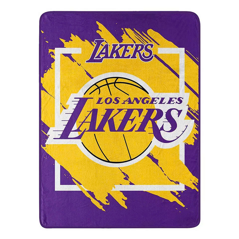 Los Angeles Lakers Blanket Sherpa Blanket Throw Blanket