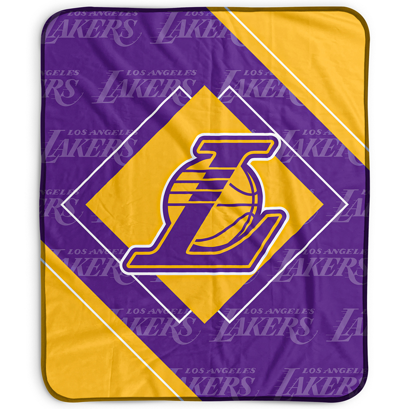 Los Angeles Lakers Blanket Sherpa Blanket Throw Blanket