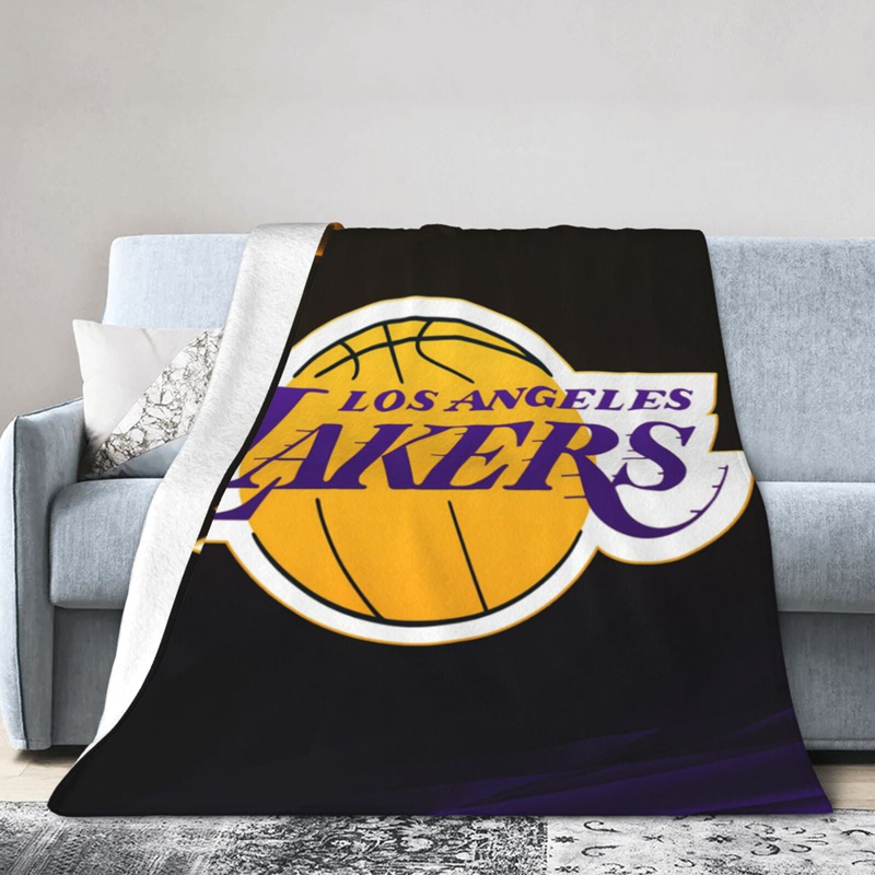 Los Angeles Lakers Blanket Sherpa Blanket Throw Blanket