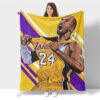 Los Angeles Lakers Blanket Sherpa Blanket Throw Blanket los angeles lakers blanket sherpa blanket throw blanket v4
