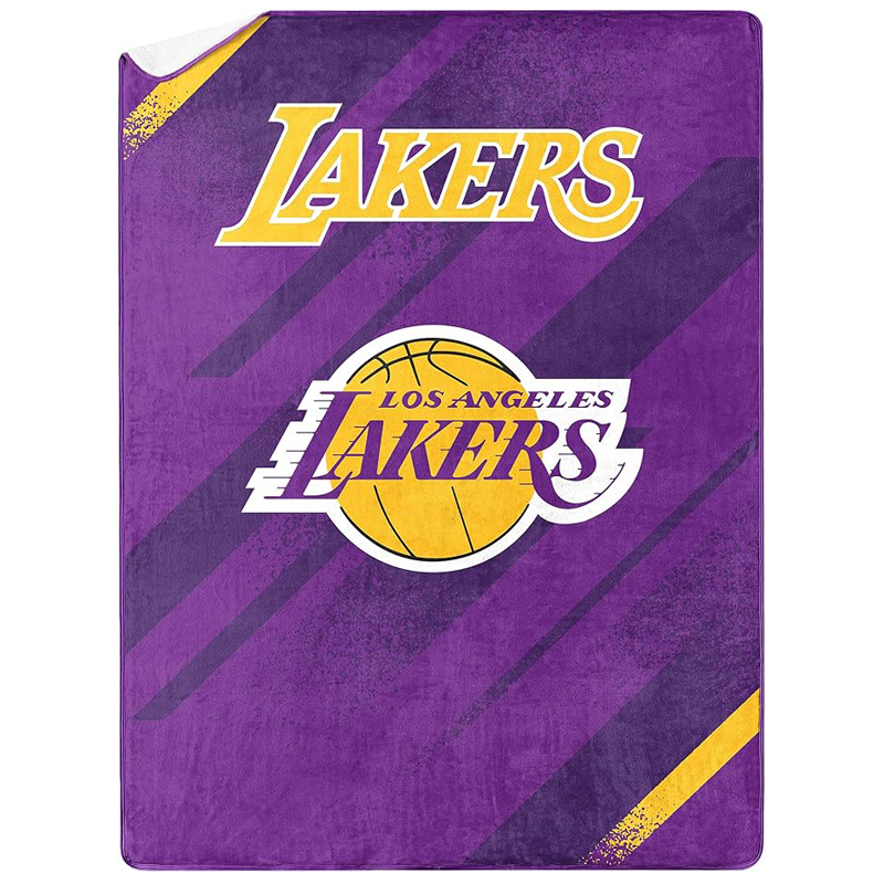 Los Angeles Lakers Blanket Sherpa Blanket Throw Blanket