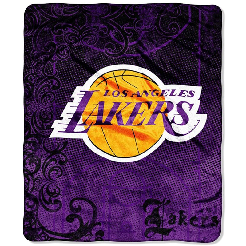 Los Angeles Lakers Blanket Sherpa Blanket Throw Blanket