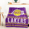 Los Angeles Lakers Blanket Sherpa Blanket Throw Blanket los angeles lakers blanket sherpa blanket throw blanket v42