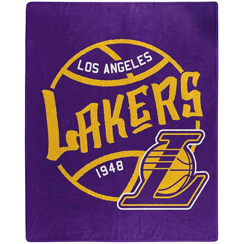 Los Angeles Lakers Blanket Sherpa Blanket Throw Blanket