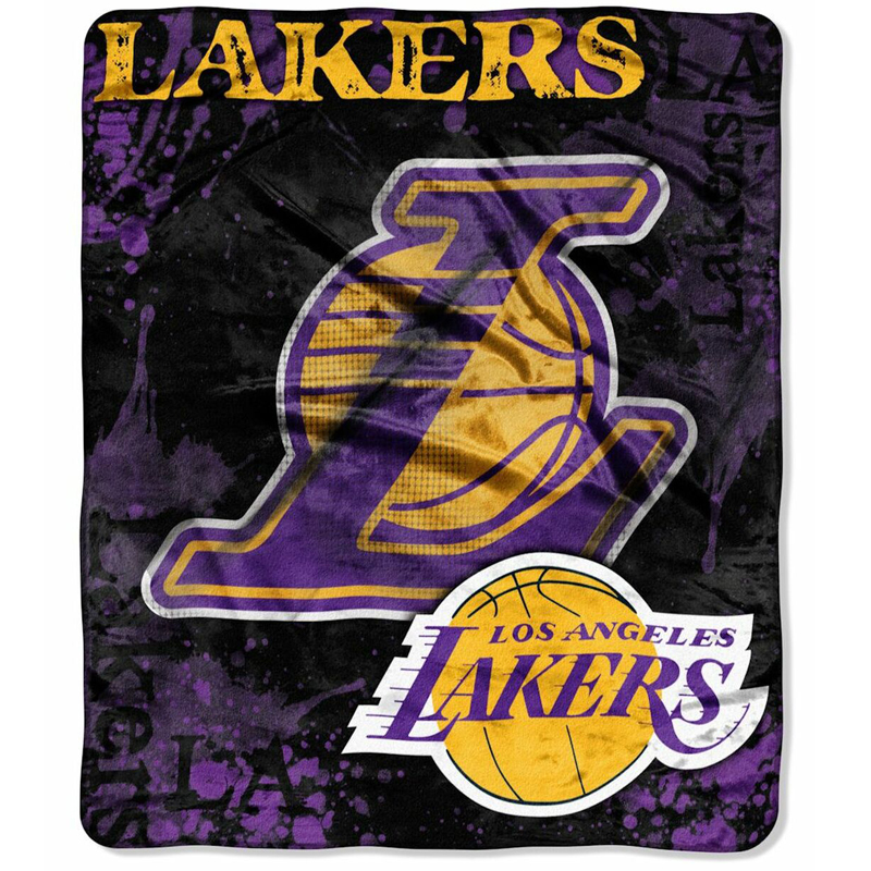 Los Angeles Lakers Blanket Sherpa Blanket Throw Blanket
