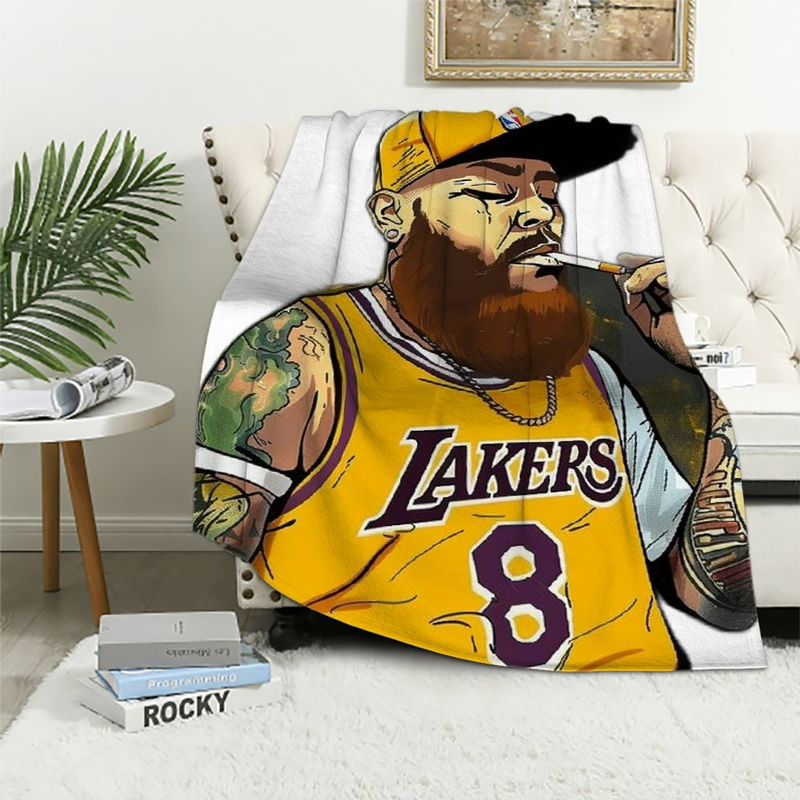 Los Angeles Lakers Blankets FLeece Blanket Throw Blanket