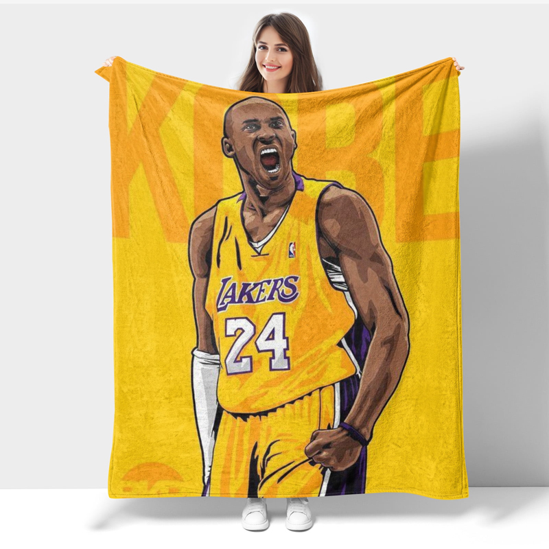 Los Angeles Lakers Blankets FLeece Blanket Throw Blanket