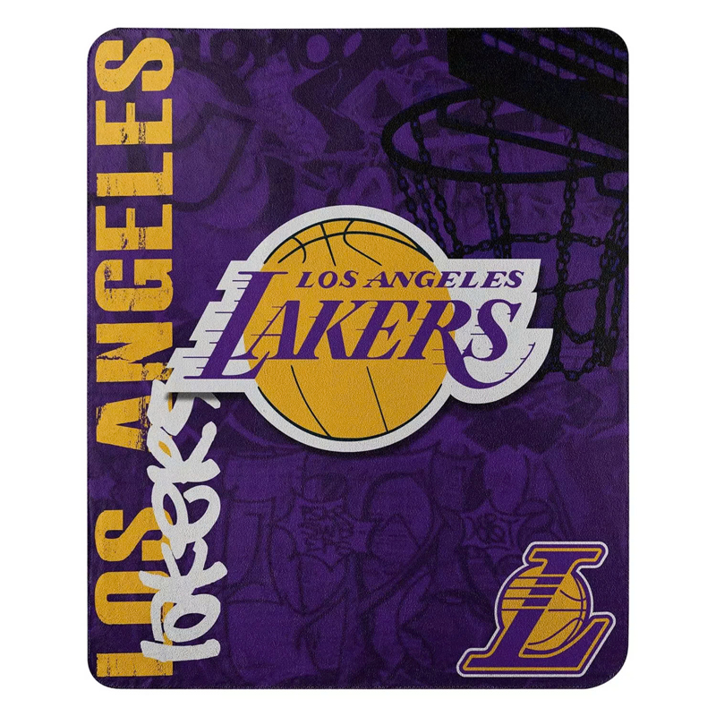 Los Angeles Lakers Blankets Sherpa Blanket Throw Blanket