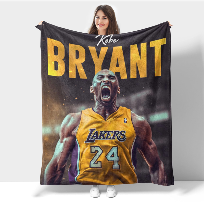 Los Angeles Lakers Blankets Sherpa Blanket Throw Blanket