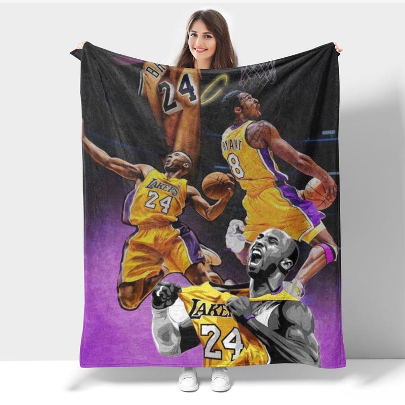Los Angeles Lakers Blankets Sherpa Blanket Throw Blanket