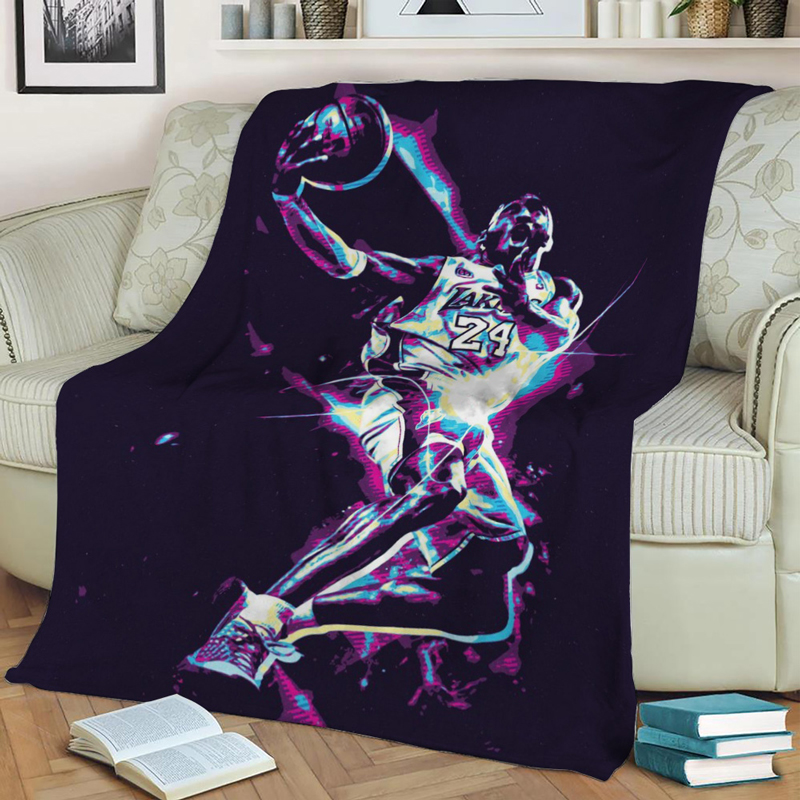 Los Angeles Lakers Blankets Sherpa Blanket Throw Blanket