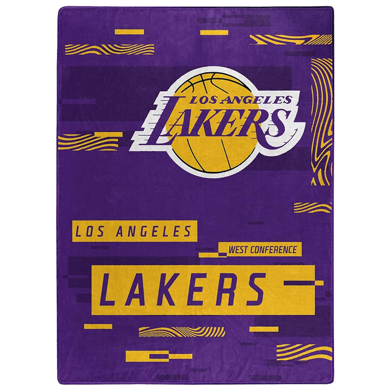 Los Angeles Lakers Blankets Sherpa Blanket Throw Blanket
