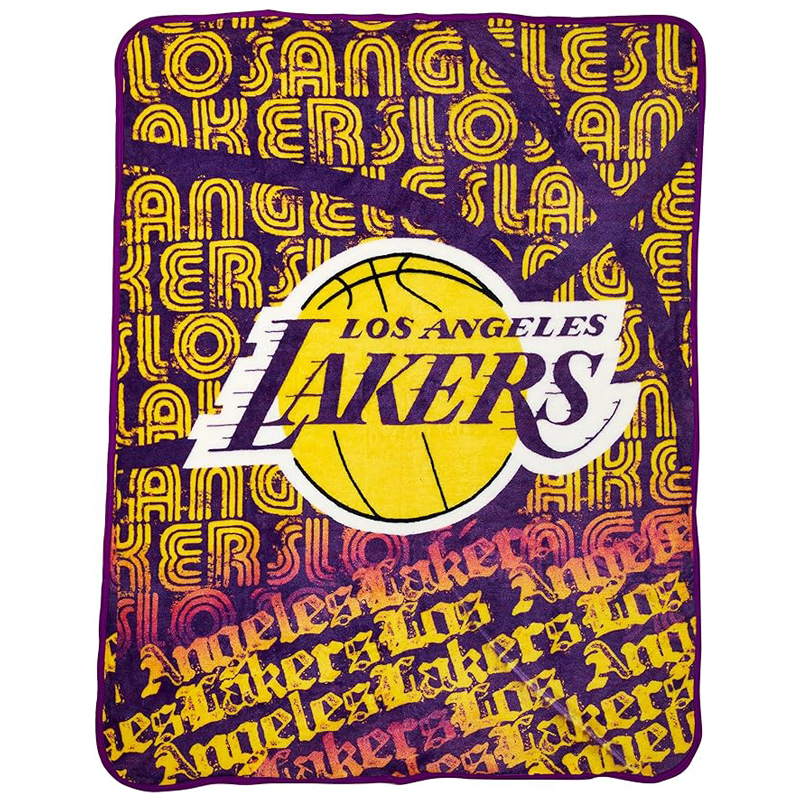 Los Angeles Lakers Blankets Sherpa Blanket Throw Blanket