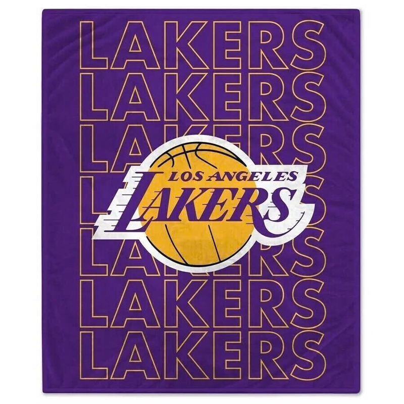 Los Angeles Lakers Blankets Sherpa Blanket Throw Blanket