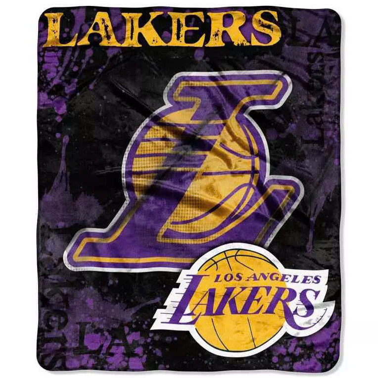 Los Angeles Lakers Blankets Sherpa Blanket Throw Blanket