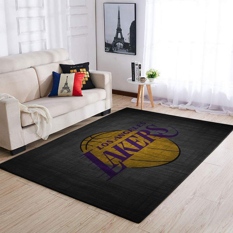 Los Angeles Lakers Area Rug NBA Area Rug Bedroom Rug Indoor Rug Rectangle Carpet