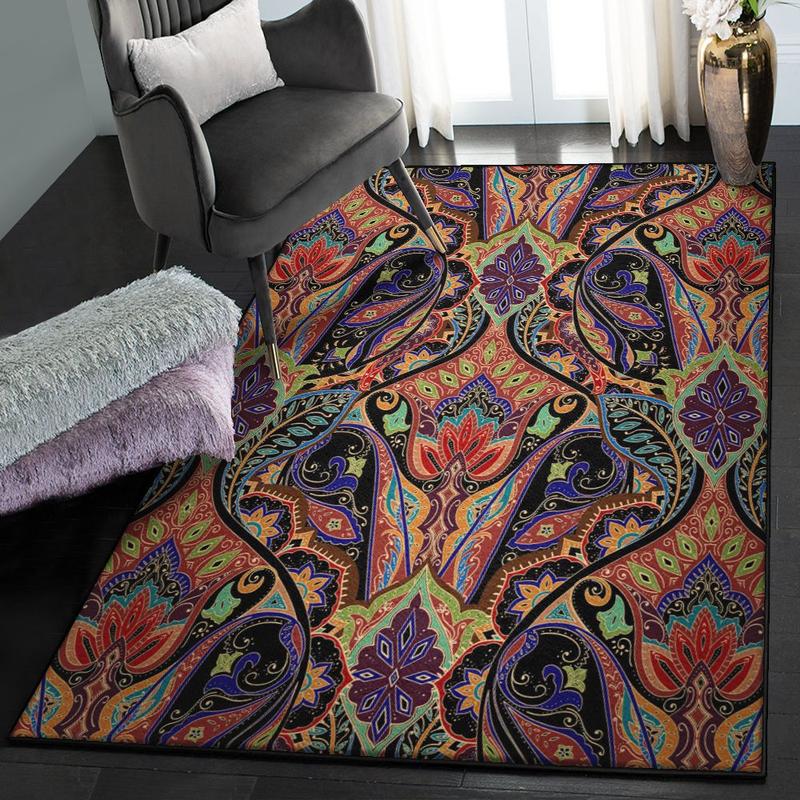 Mandala Indoor Indoor Carpet Bohemian Pattern Rug