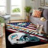Miami Dolphins Area Rug NFL Area Rug Living Room Rug Indoor Rugs Rectangle Carpet miami dolphins area rug bath rug floor rug regtangle carpet home decor ver 1230