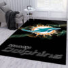 Miami Dolphins Rug NFL Area Rug Bathroom Rug Indoor Rug Rectangle Carpet miami dolphins area rug living room rug floor rug regtangle carpet home decor ver 1248
