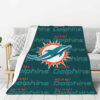 Miami Dolphins Blanket FLeece Blanket Throw Blanket miami dolphins blanket fleece blanket throw blanket v21