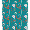 Miami Dolphins Blanket Sherpa Blanket Throw Blanket miami dolphins blanket sherpa blanket throw blanket v4