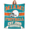 Miami Dolphins Blanket Sherpa Blanket Throw Blanket miami dolphins blanket sherpa blanket throw blanket v93